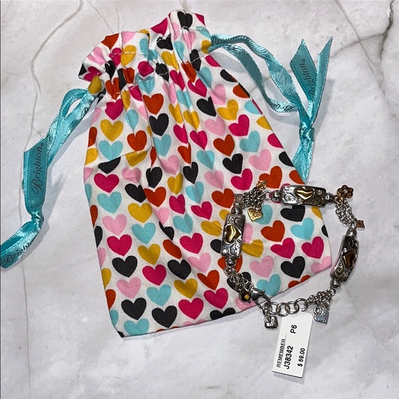 Brighton Jewelry - 💥NWT💥 Brighton Silver & Gold Heart Bracelet with pouch! 🩷